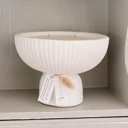 Small Candle Bowl - Cognac Pear