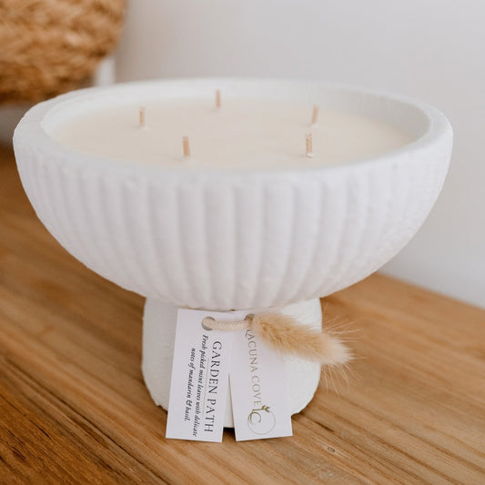 Small Candle Bowl - Garden Path